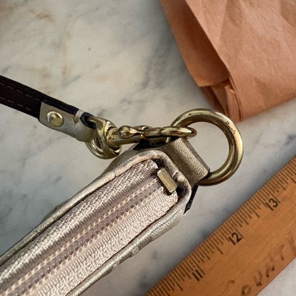 Coach Signature Metallic Wristlet - Picture 10 of 16